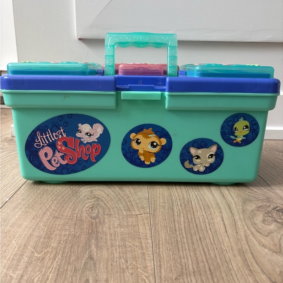 Vintage Littlest Pet Shop Tackle Box Carry Case (2007) Storage Organizer - Picture 7 of 8